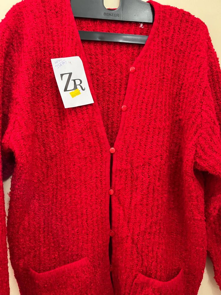 Red Woolen Sweater