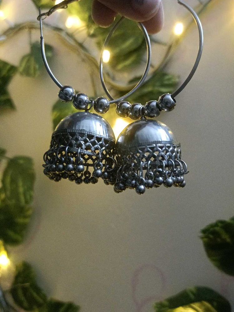 Hoop Jhumka Earrings