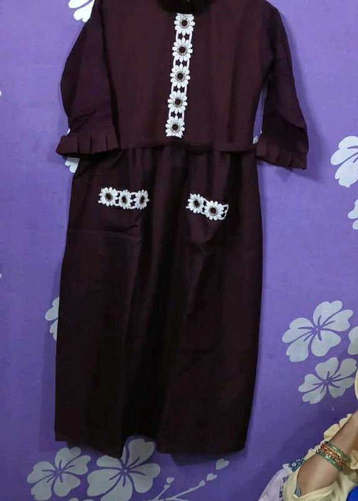 Maroon Kurta set