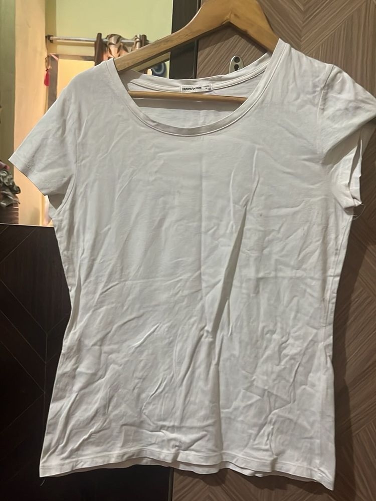 White Basic Tee