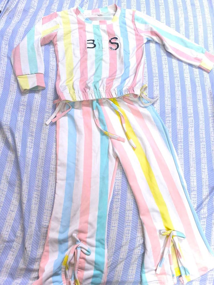Striped Girls Clothing Set