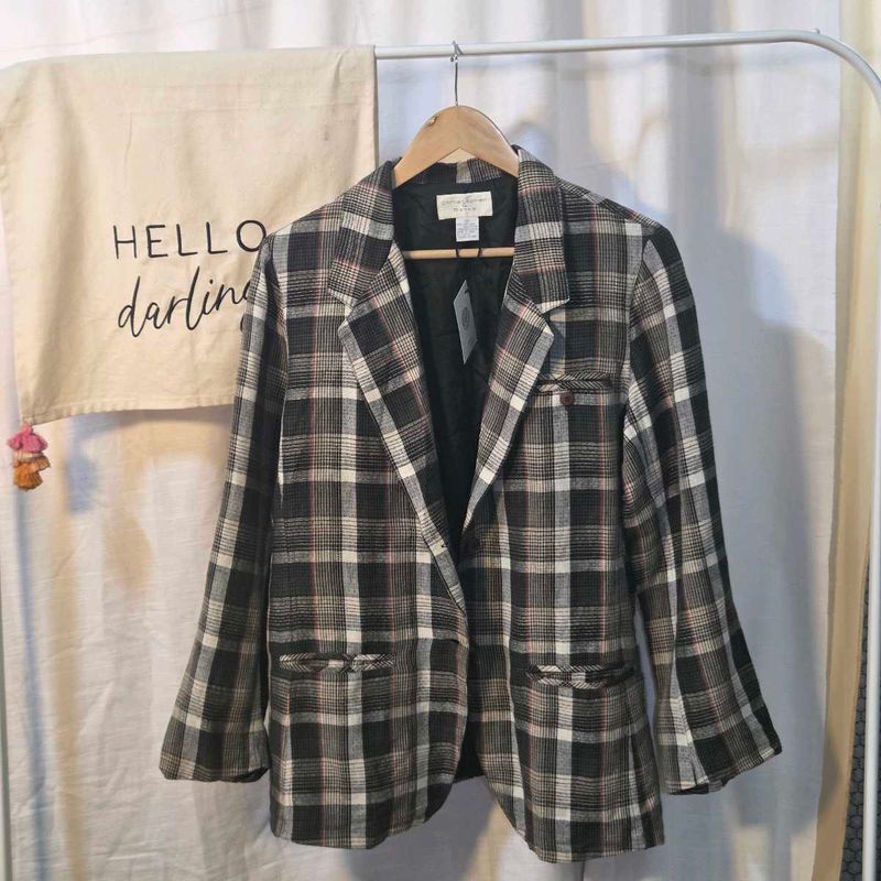 Plaid Blazer