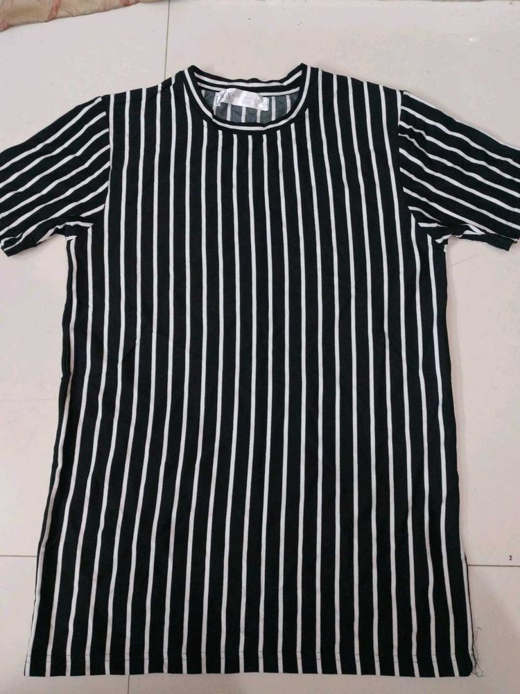 Striped Black &amp; White Tee