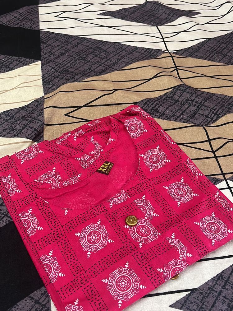 Pink Kurti For Women