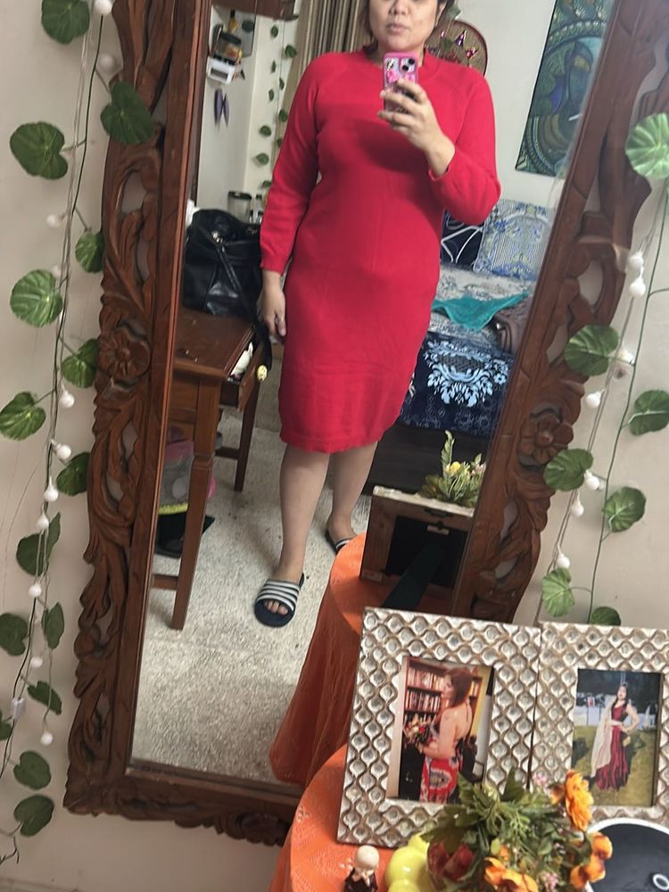 Long Wool Dress