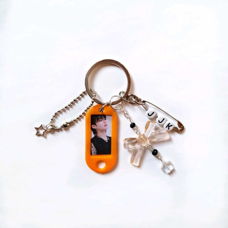 BTS Jungkook Pinterest Photo Keychain