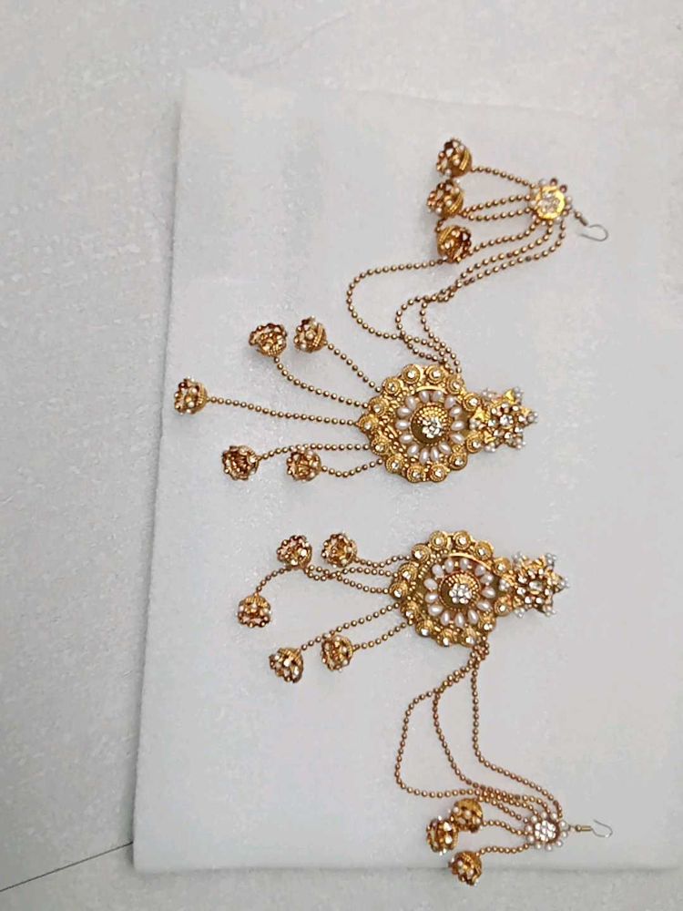 Gold Tone Dangle Earrings