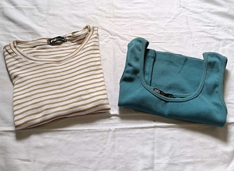 White N Blue Tops Combo