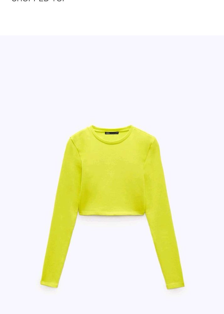 Neon Yellow Crop Top