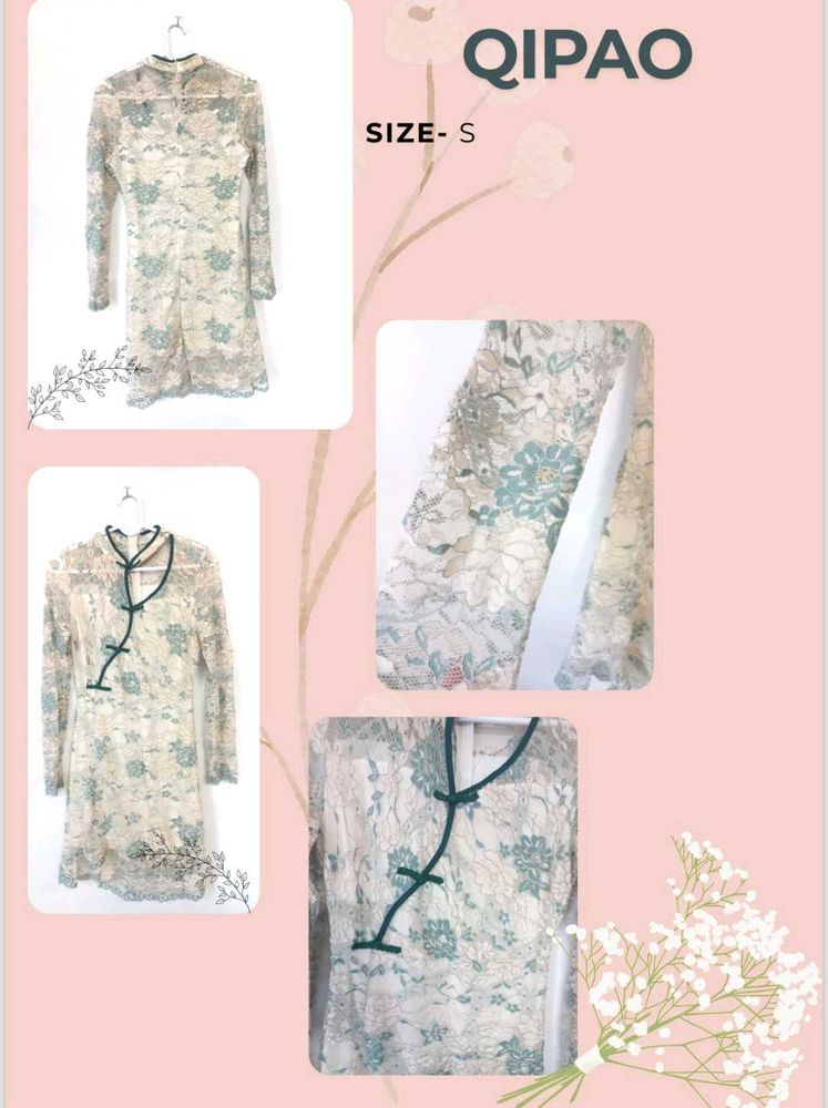 Elegant Lace Qipao Dress