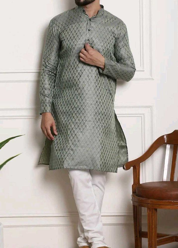 Elegant Green Men&#39;s Kurta