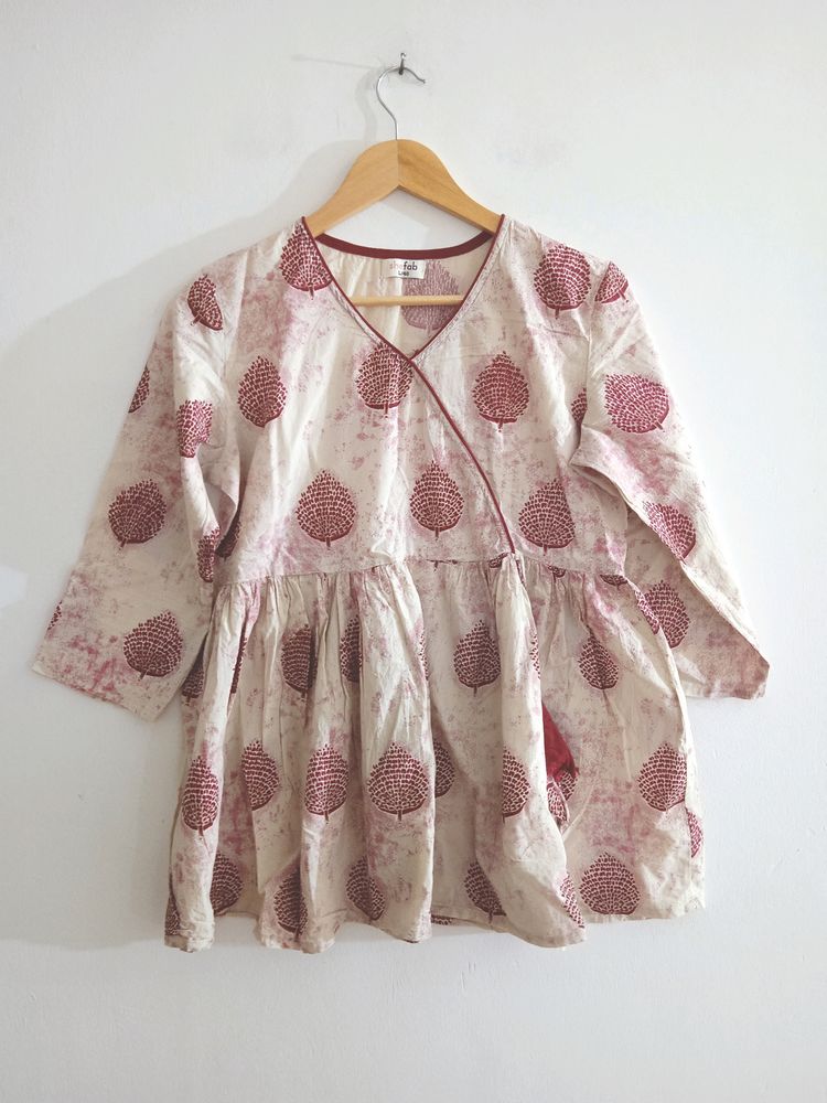 Off white Printed Top (Women)