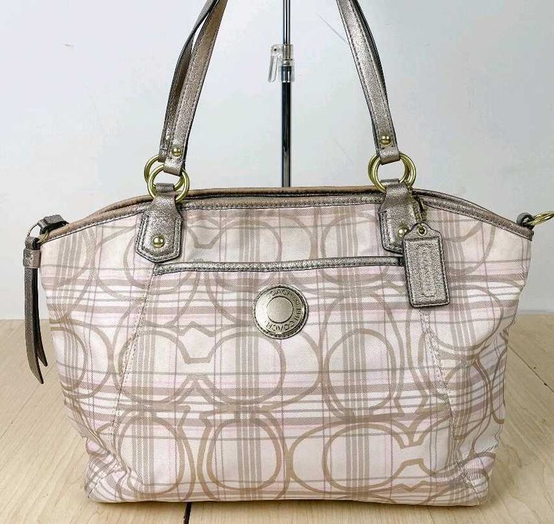 Coach Pink/Beige Handbag