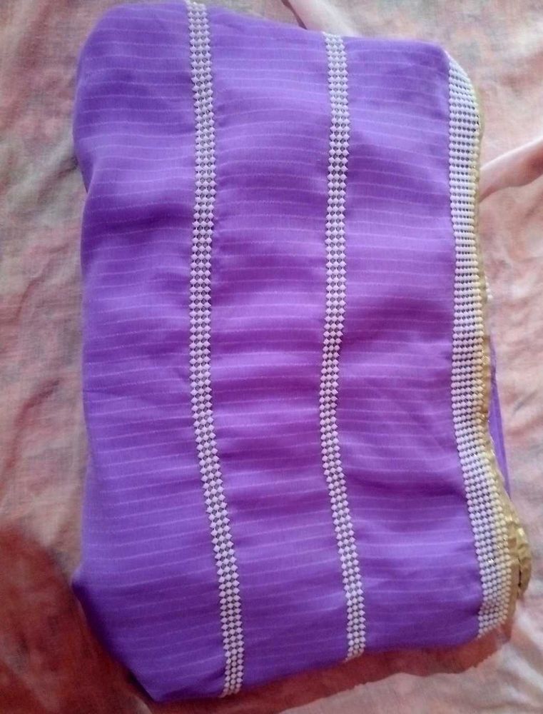 Purple Striped Saree💜💜💜💜💜💜