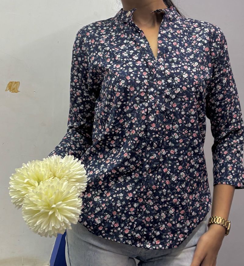 Dark Blue Shirt Women
