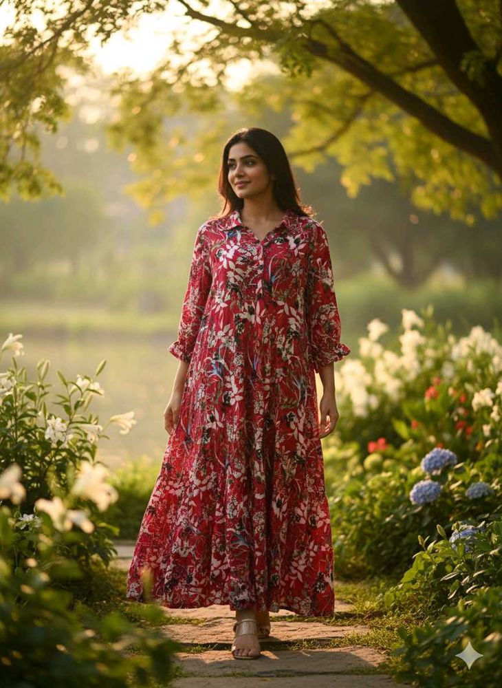 4xl flared kurta full length