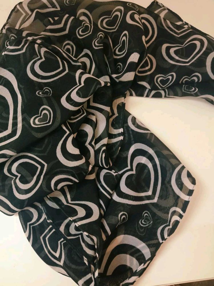 Heart Print Scarf