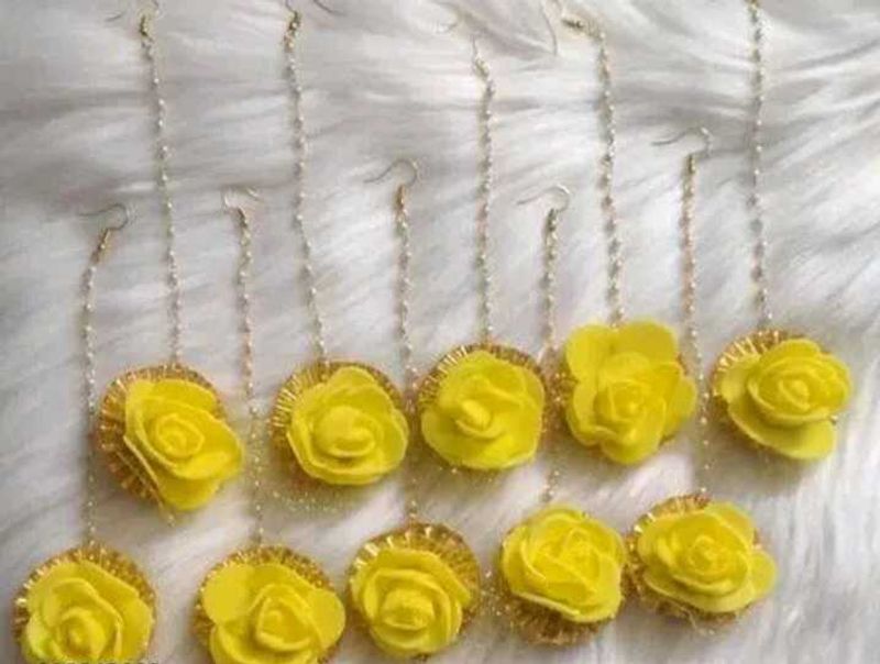Yellow Floral Hair Accessories