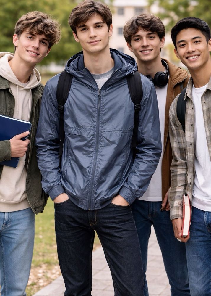 Men's Blue Lightweight Jacket