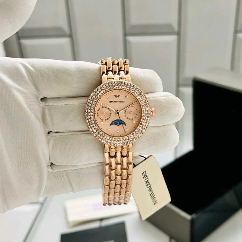 EMPORIO ARMANI SUN MOON MULTiFUNCTION LADIES WATCH