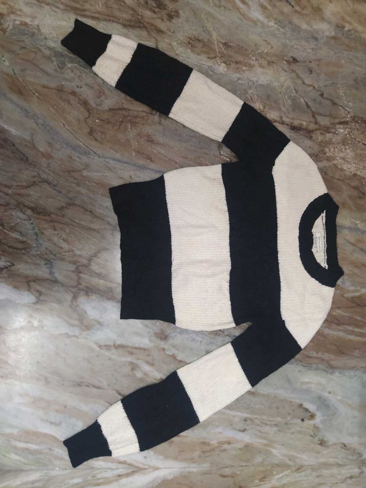 Striped Knit Sweater
