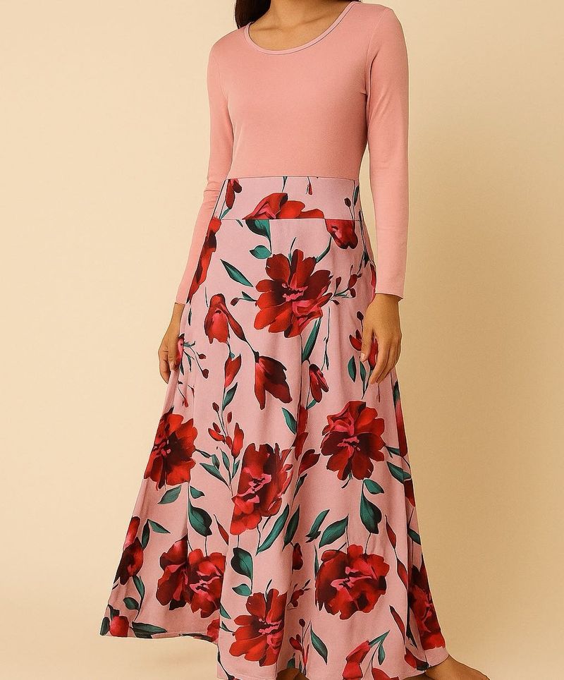 Floral Print Maxi Dress