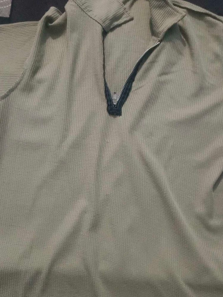 Vintage Quarter Zip T-Shirt