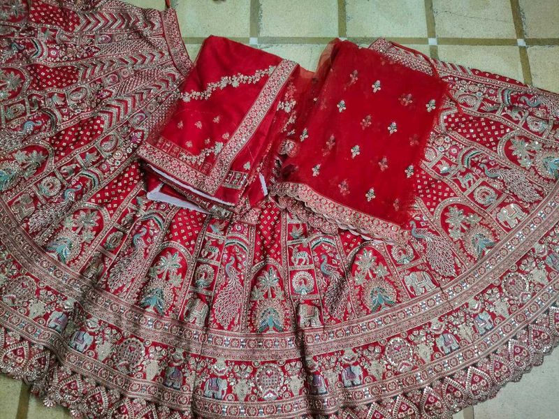 Red Bridal Lehenga Choli