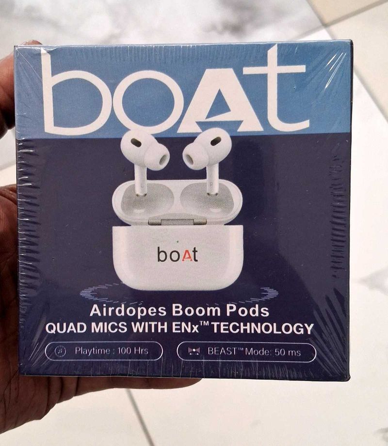 boAt Airdopes Boom Pods - New