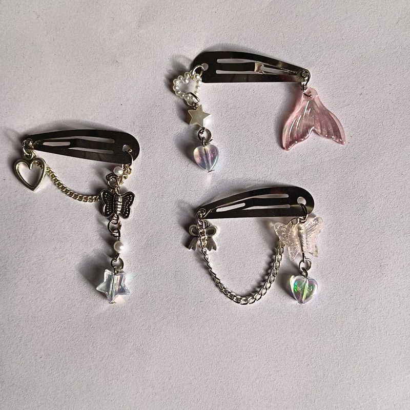 Cute Charm Hair Clips (Set of 3)