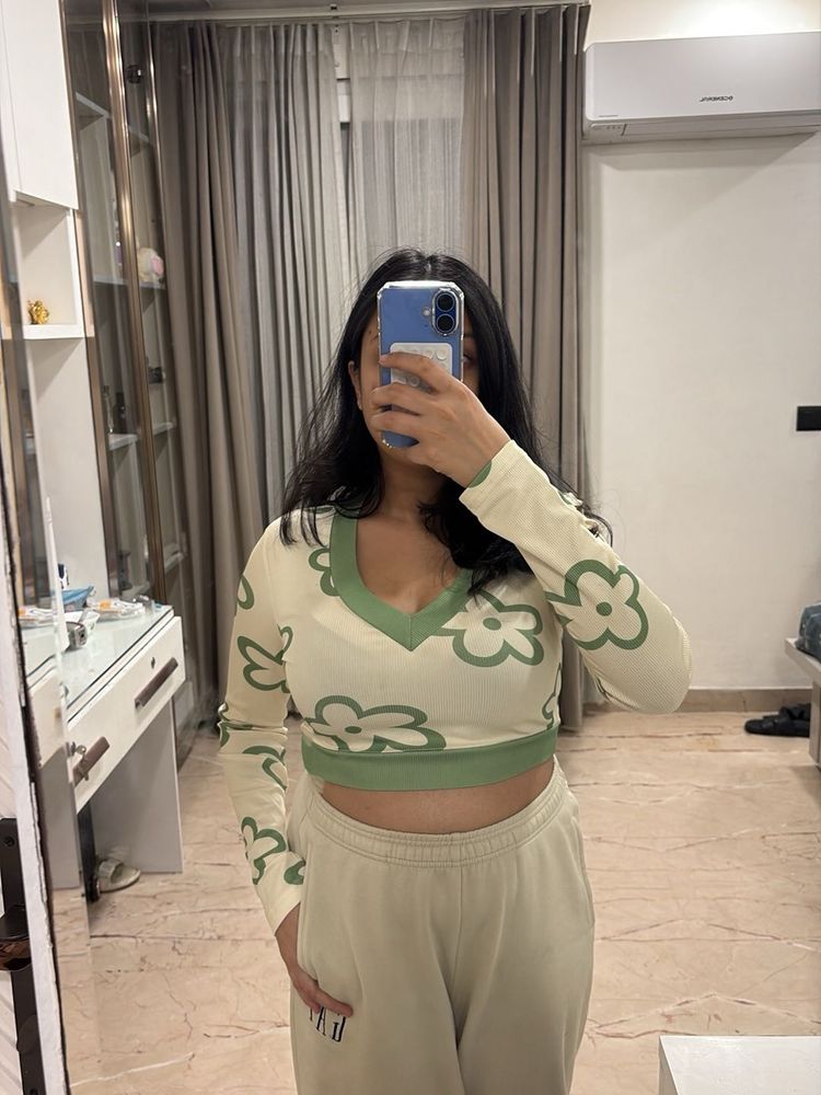 Urbanic Floral Crop Top