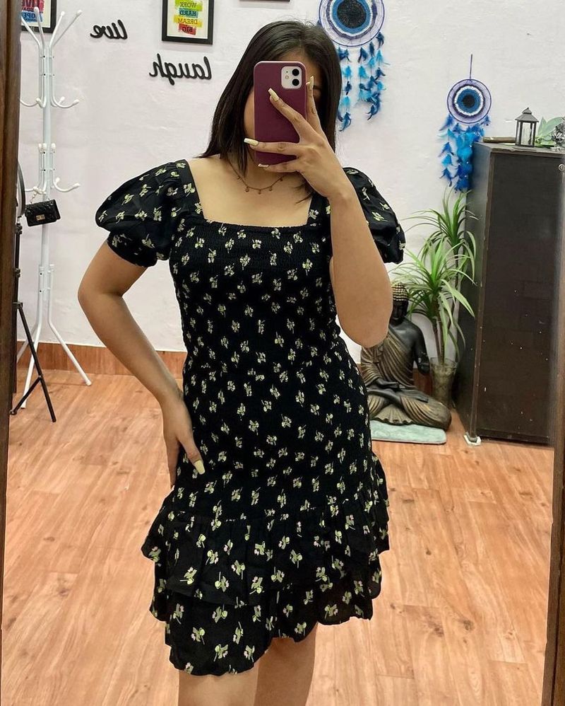 Miss selfridge floral black co-ord