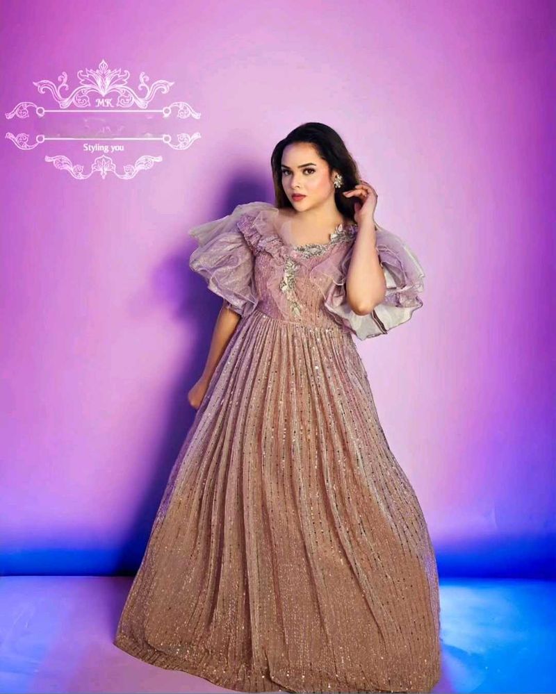 Pink Party Wear Gown