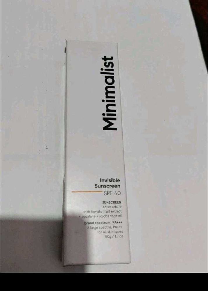 Minimalist Sunscreen Spf 50+ New Seal Pack