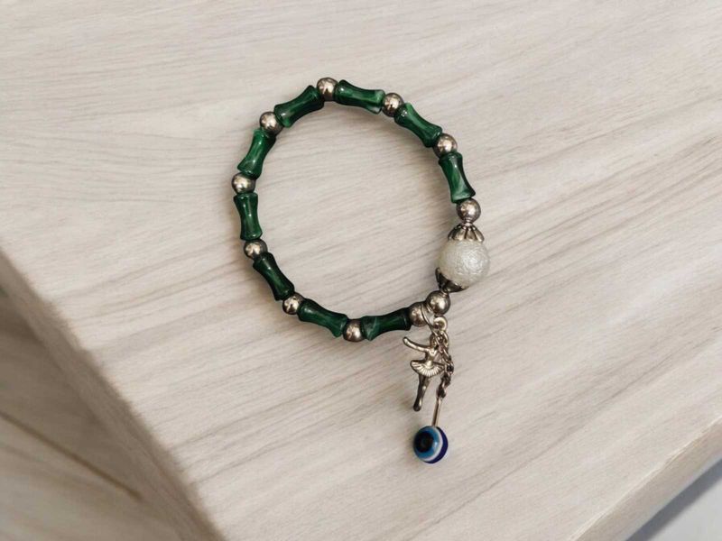 Green Charm Bracelet