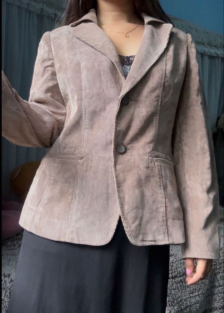 Suede Muave Blazer