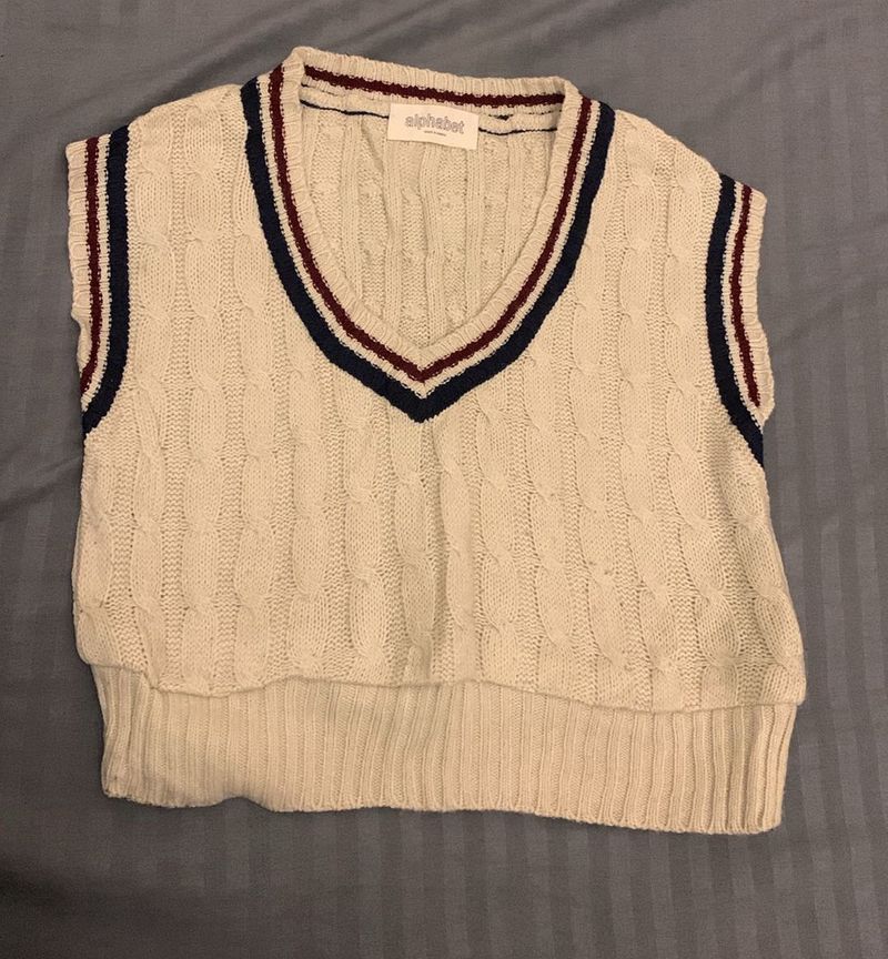 Sweater Crop Vest