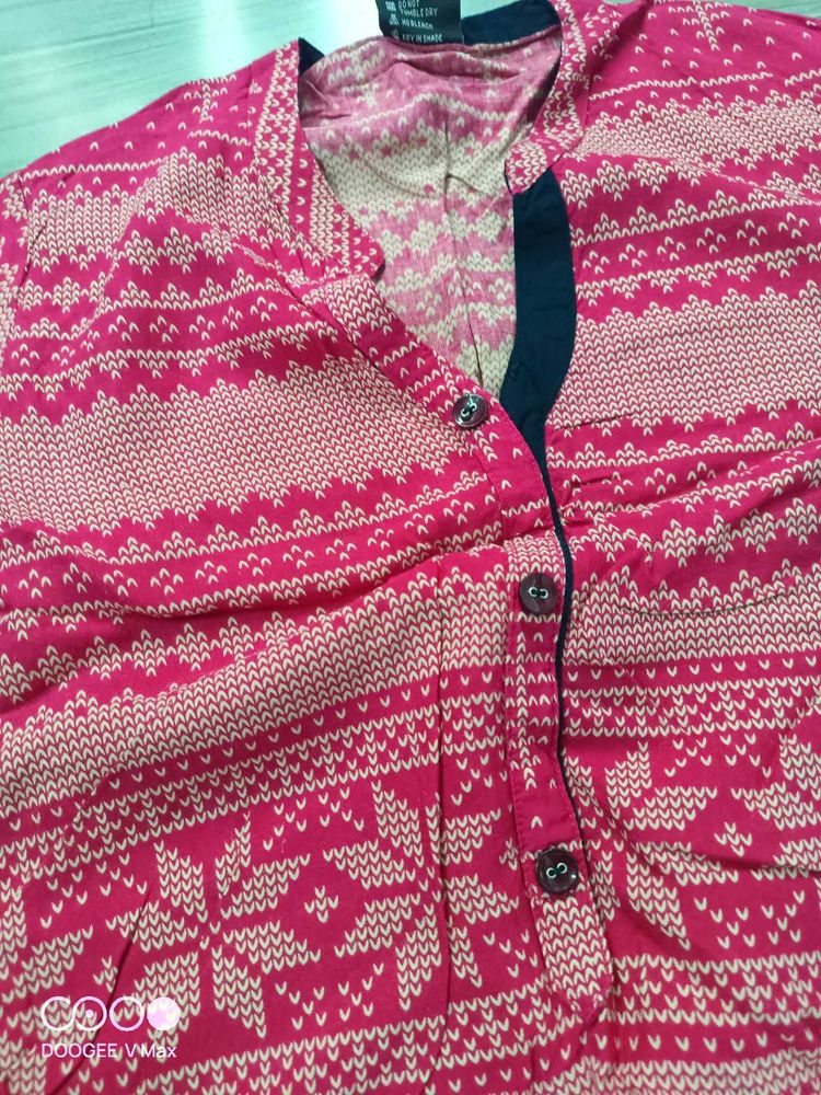 Patterned Casual Shirt