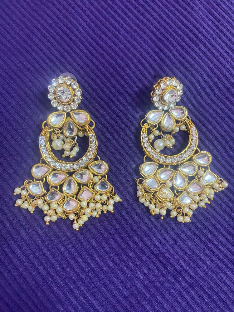 Elegant Kundan Earrings