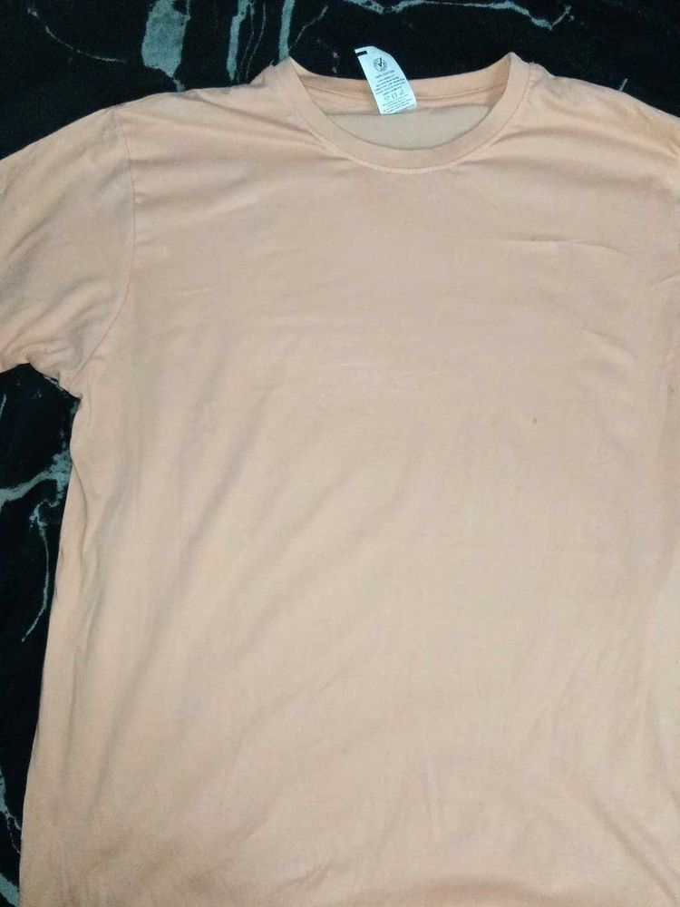 Peach Casual T-Shirt