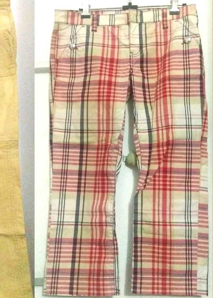 Tommy Hilfiger Low Waist Plaid 3/4 Pants