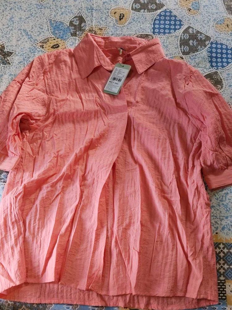 Peach Casual Shirt