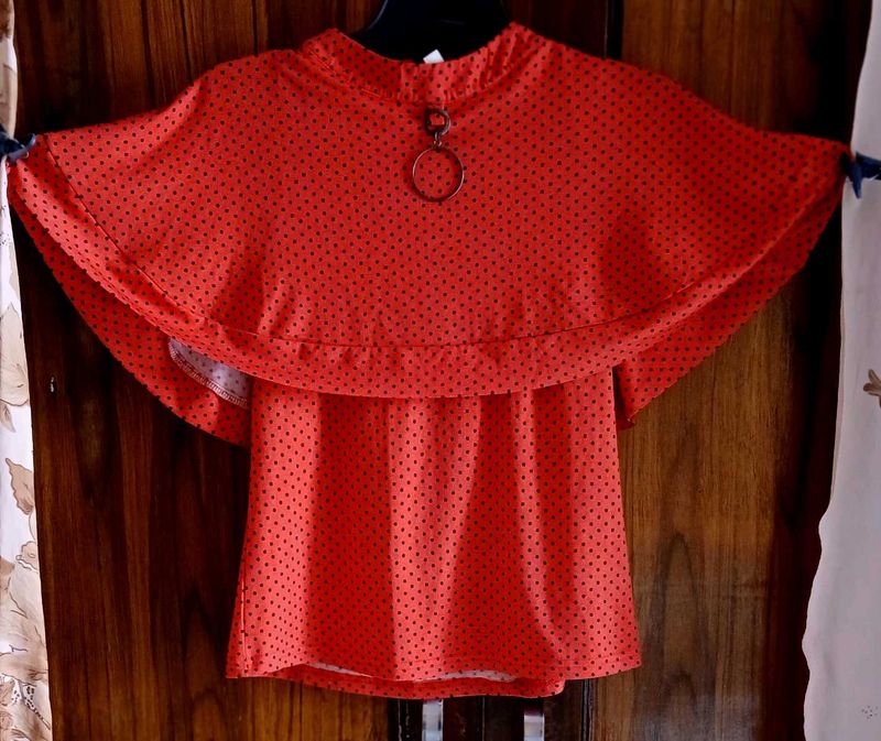 Dotted Cape Top
