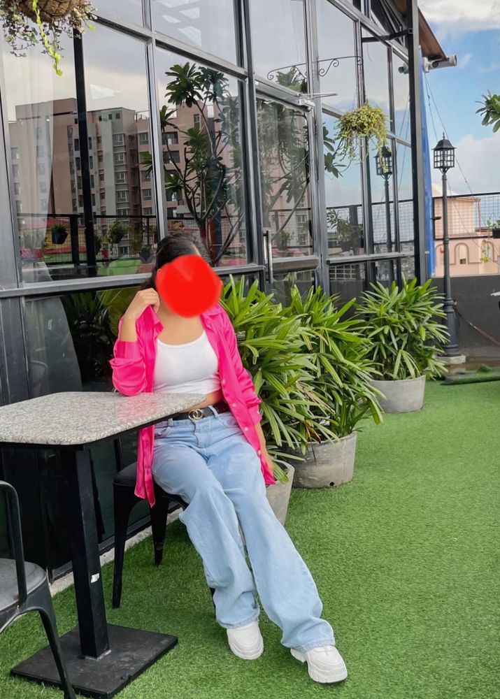 Satin Pink Shirt