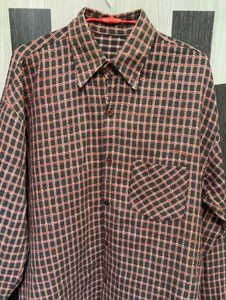 Vintage Plaid Flannel Shirt