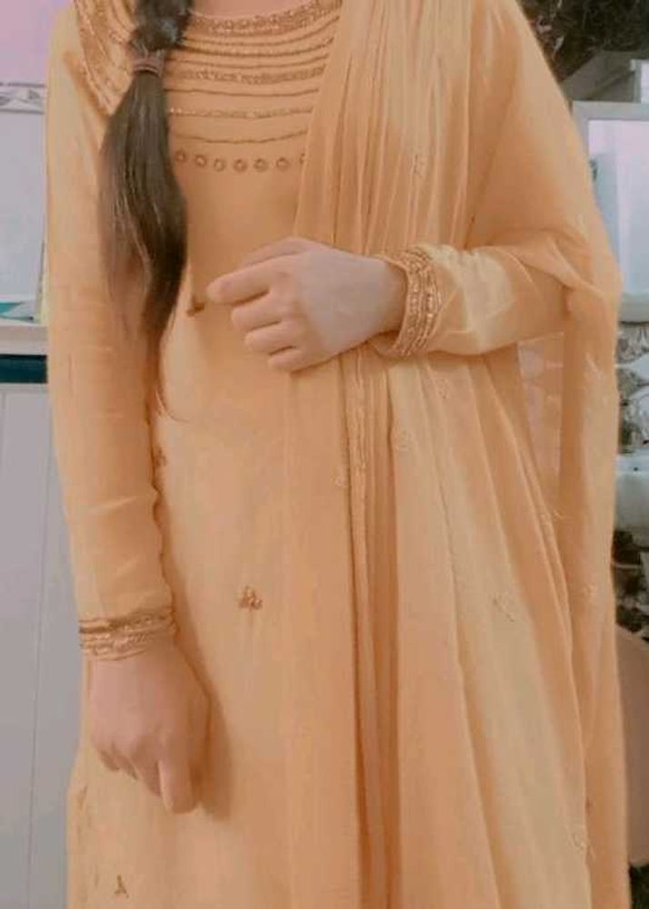 Elegant Yellow Embroidered Kurta Set With Dupatta
