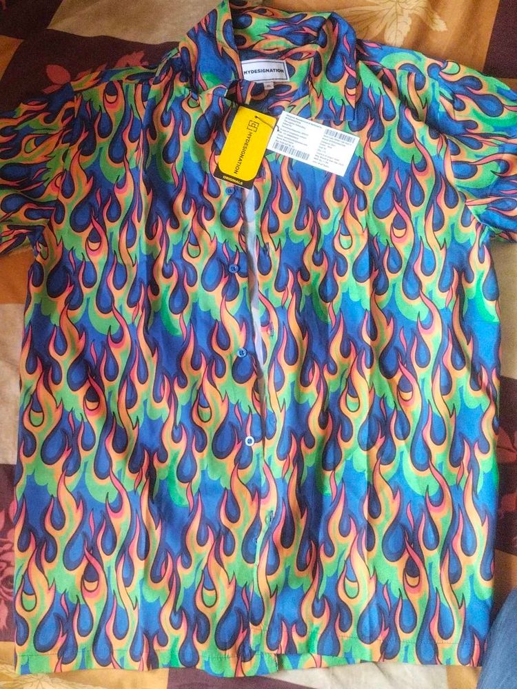 Flame Print Shirt