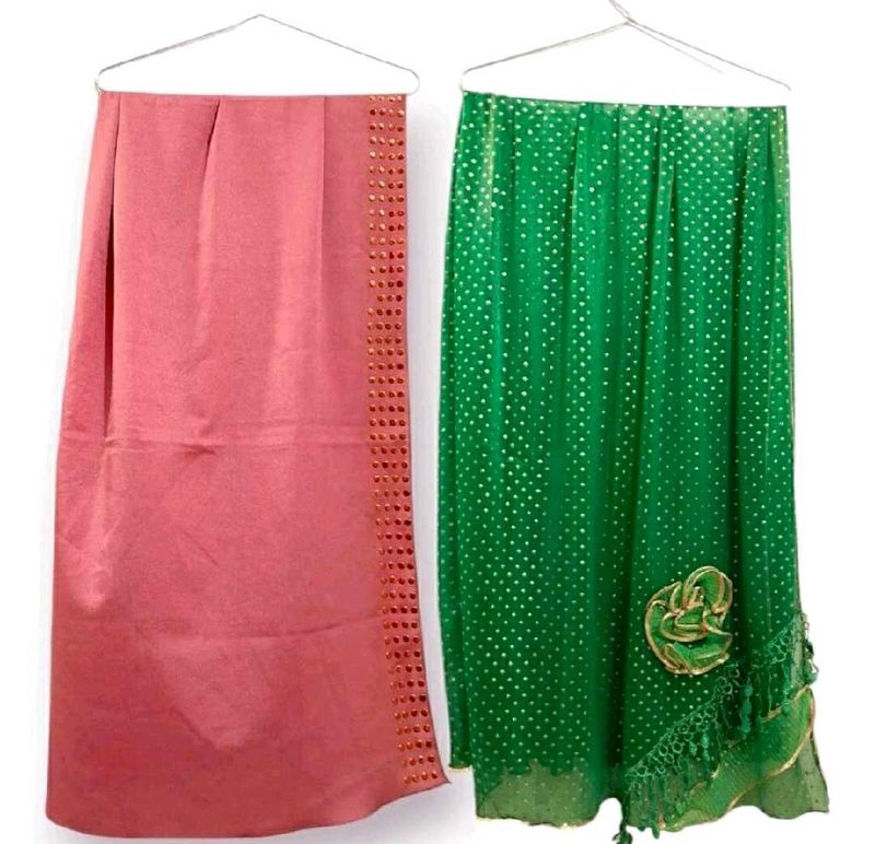 Elegant Pink &amp; Green Stole