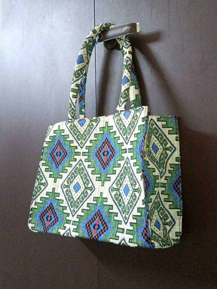 Women&#39;s Cotton Multicolor Tote Bag for Office