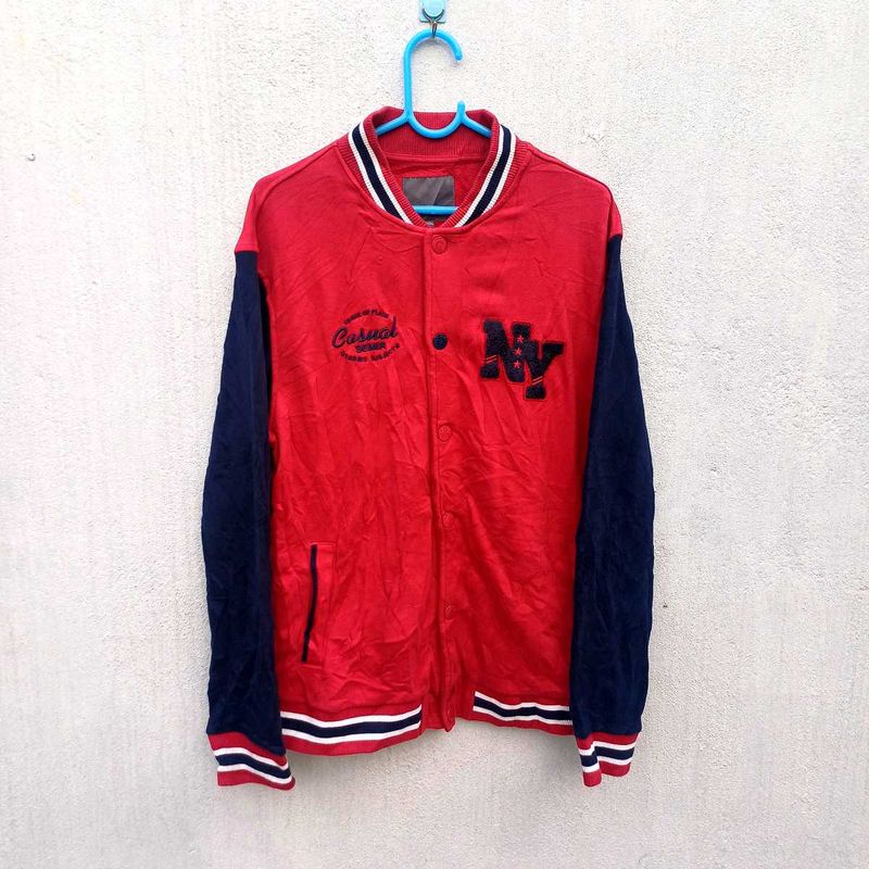 🟥Red Varsity Jacket Semir